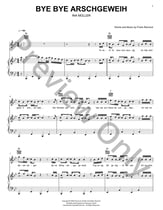 Bye Bye Arschgeweih piano sheet music cover